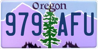 OR license plate 979AFU