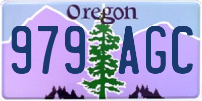 OR license plate 979AGC
