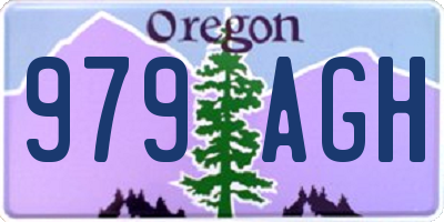 OR license plate 979AGH