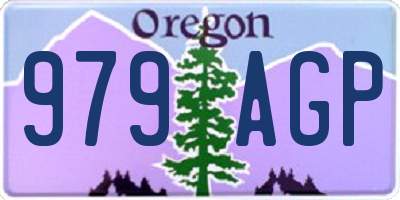 OR license plate 979AGP