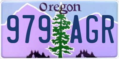 OR license plate 979AGR