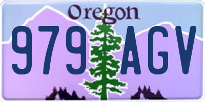 OR license plate 979AGV