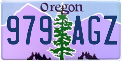 OR license plate 979AGZ