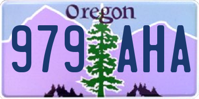 OR license plate 979AHA