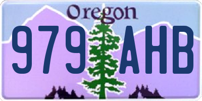 OR license plate 979AHB