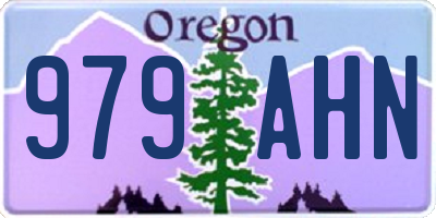 OR license plate 979AHN