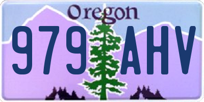 OR license plate 979AHV