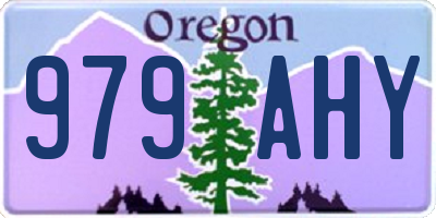 OR license plate 979AHY