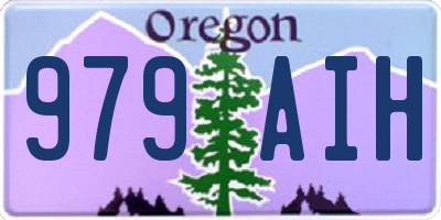 OR license plate 979AIH