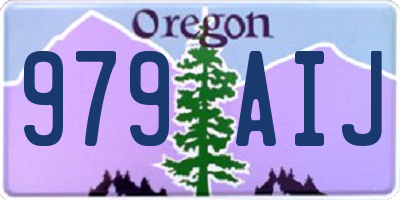 OR license plate 979AIJ