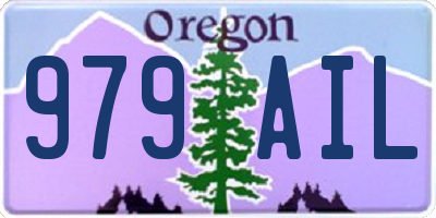 OR license plate 979AIL