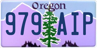 OR license plate 979AIP