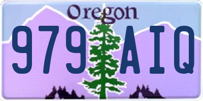 OR license plate 979AIQ