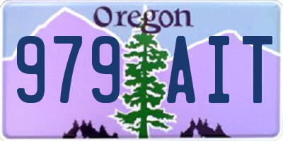 OR license plate 979AIT