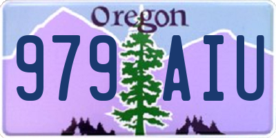 OR license plate 979AIU