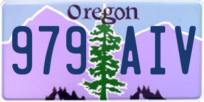 OR license plate 979AIV