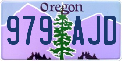 OR license plate 979AJD