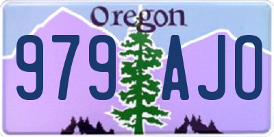 OR license plate 979AJO