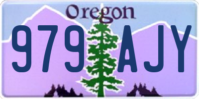 OR license plate 979AJY