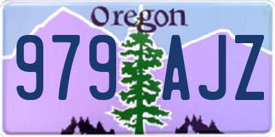 OR license plate 979AJZ