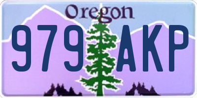 OR license plate 979AKP