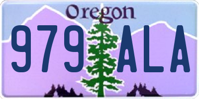 OR license plate 979ALA
