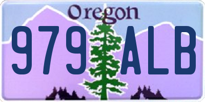 OR license plate 979ALB