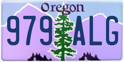 OR license plate 979ALG