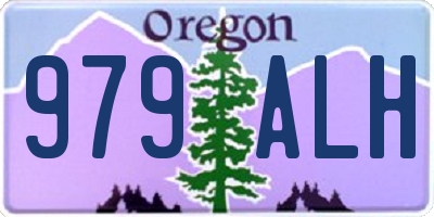 OR license plate 979ALH