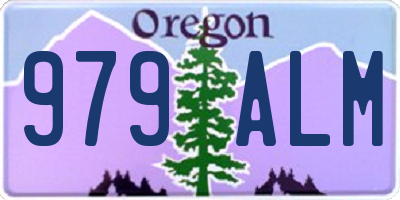 OR license plate 979ALM