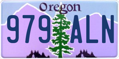 OR license plate 979ALN