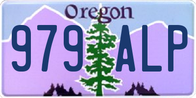 OR license plate 979ALP