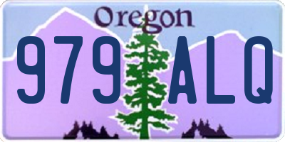 OR license plate 979ALQ