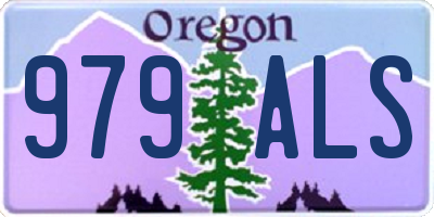 OR license plate 979ALS