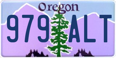 OR license plate 979ALT