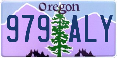 OR license plate 979ALY