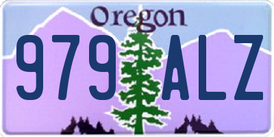 OR license plate 979ALZ