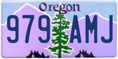 OR license plate 979AMJ