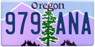 OR license plate 979ANA