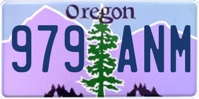 OR license plate 979ANM