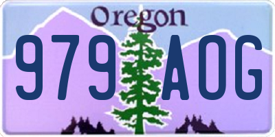 OR license plate 979AOG