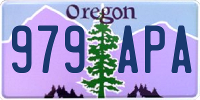 OR license plate 979APA