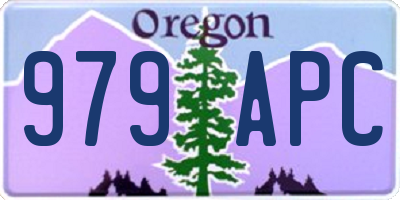 OR license plate 979APC