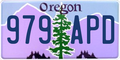 OR license plate 979APD