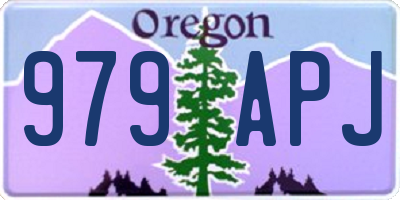 OR license plate 979APJ