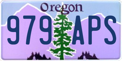 OR license plate 979APS