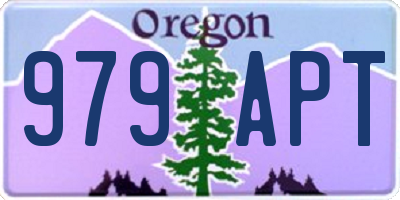 OR license plate 979APT