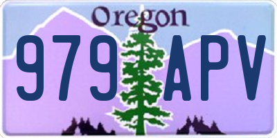 OR license plate 979APV