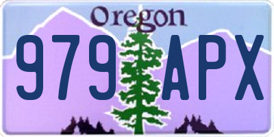 OR license plate 979APX