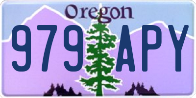 OR license plate 979APY
